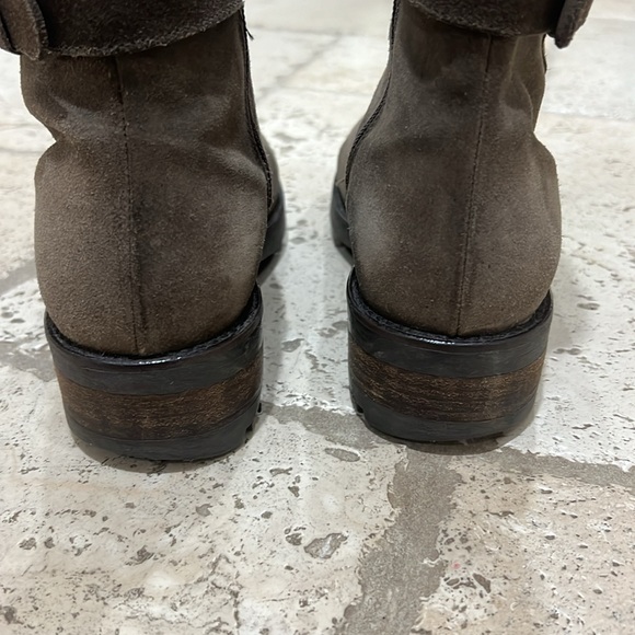 NEW La Canadienne Henry Oiled Suede Mid Calf Boots Brown Sz 6.5 - Picture 6 of 8